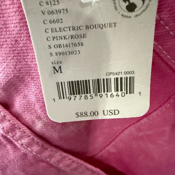 Free People Ziggy Pink Shortalls Medium - Picture 3 of 3